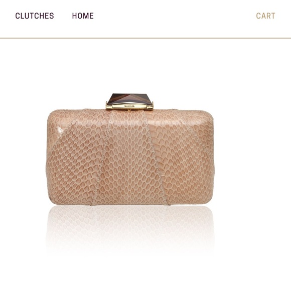 NWOT elegant KOTUR Shagreen Minaudiere stingray clutch - Picture 13 of 13